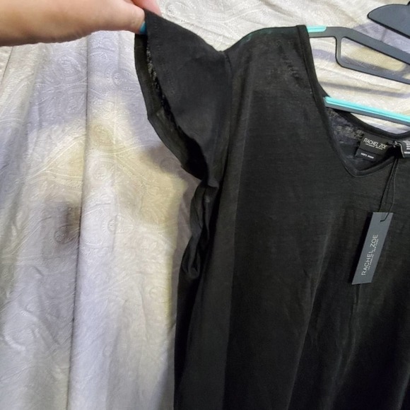 NEW flutter sleeve 100% linen shirt‎ plus size 1X new!! - Picture 3 of 6